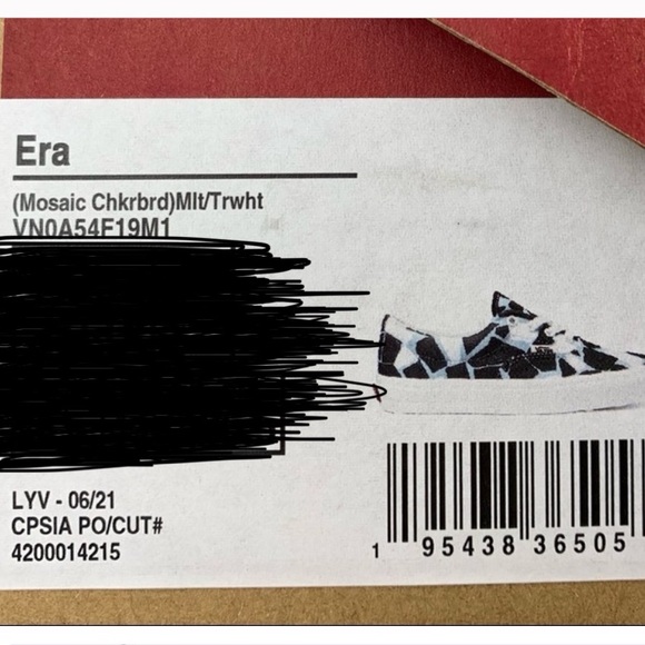 Vans Era Mosaic Checkerboard canvas skate shoes - Picture 7 of 7